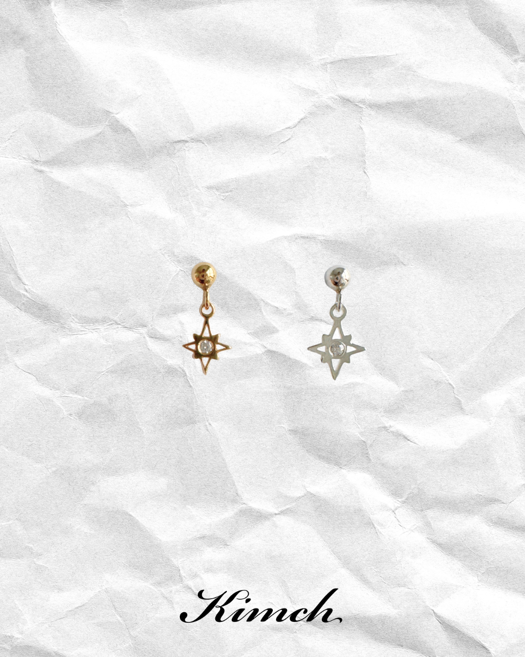 Basic Stellar ZC Dangle Stud - Gold Filled/Sterling Silver
