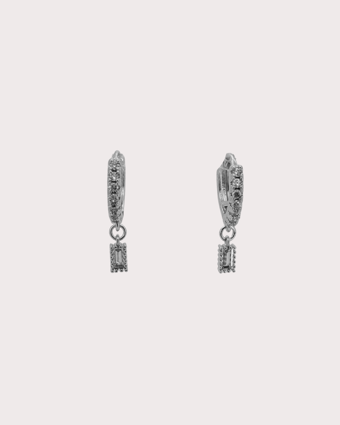 Grace Diamond Embellished Hoops