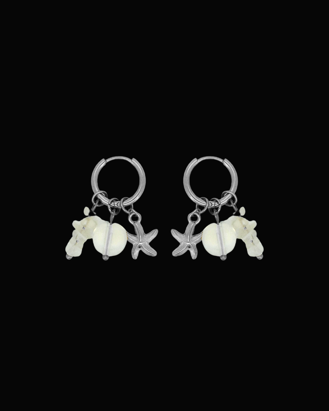 Gale Starfish Quartz Gem Earrings