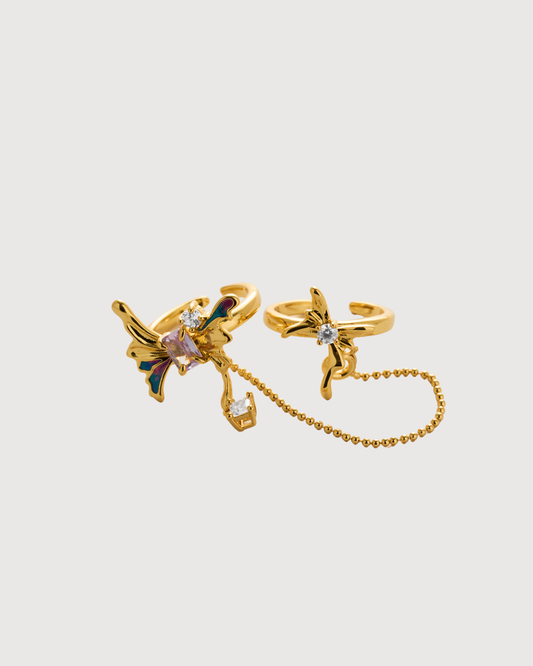 ID #8 BUTTERFLY RING [GOLD]