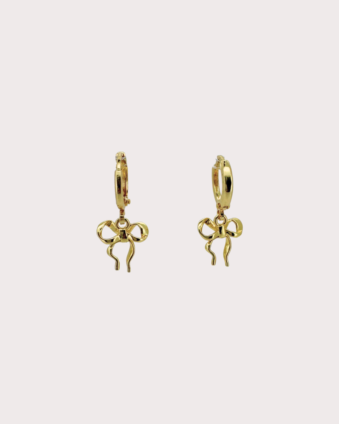 Ingrid Ribbon Huggie Earrings