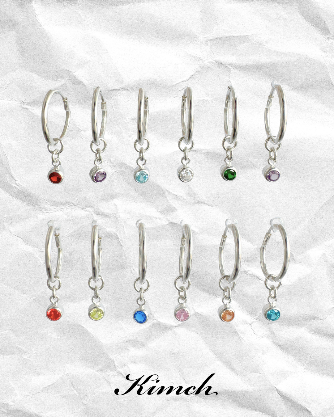 Birthstone Endless Hoop (3mm) - Gold Filled/Sterling Silver