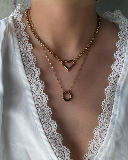 Sequin Claps Chain Necklace