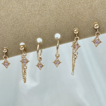 Aurora Tourmaline Earrings Set - Gold Filled
