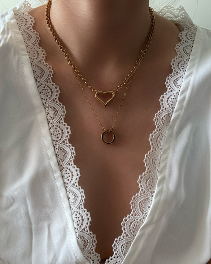 Sequin Claps Chain Necklace