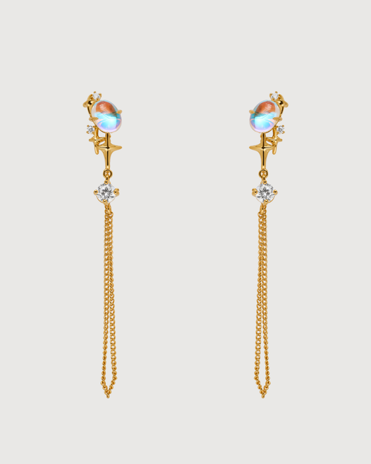 ID #10 GALAXY EARRINGS [GOLD]