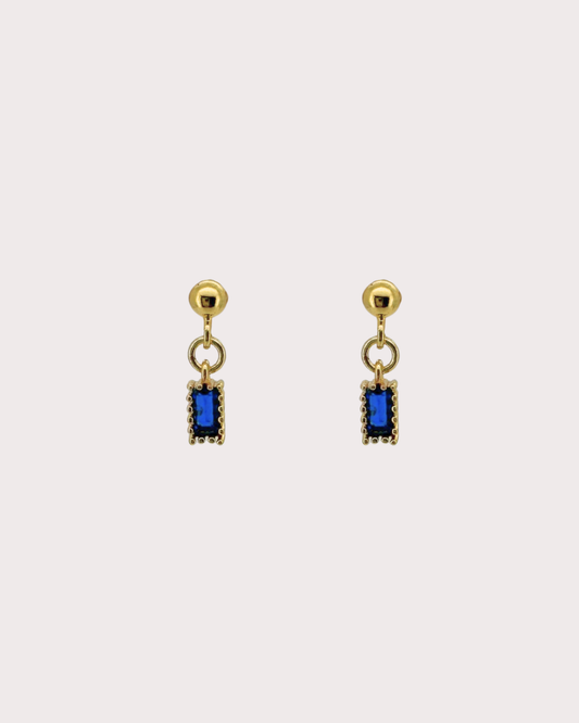 Ella Sapphire Dangle Studs
