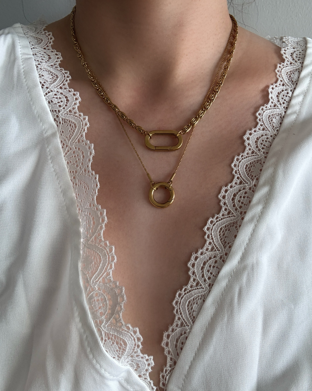 Snail Claps Chain Necklace