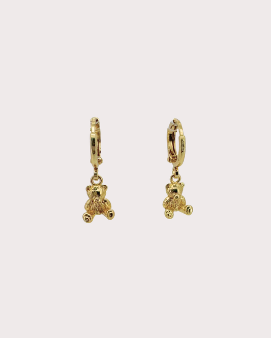 Cuddle Teddy Bear Huggie Earrings