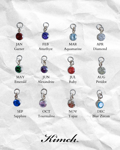 Birthstone Endless Hoop (4mm) - Gold Filled/Sterling Silver