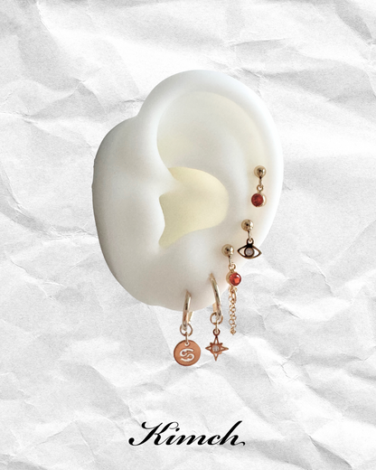 Birthstone Dangle Stud (3mm) - Gold Filled/Sterling Silver