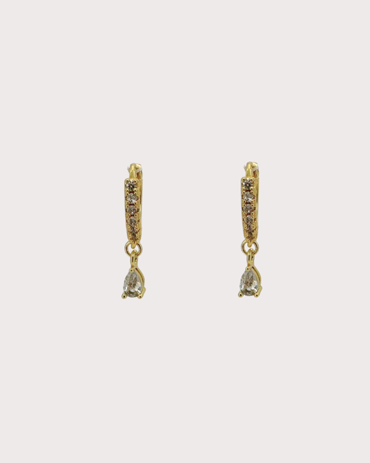 Lisa Diamond Embellished Hoops