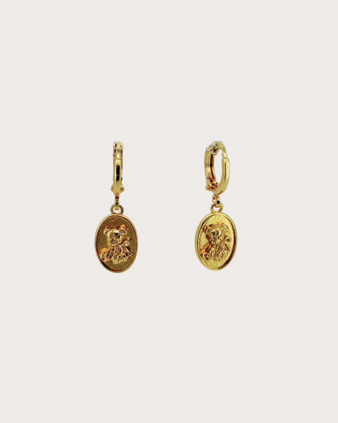 Penelope Teddy Huggie Earrings