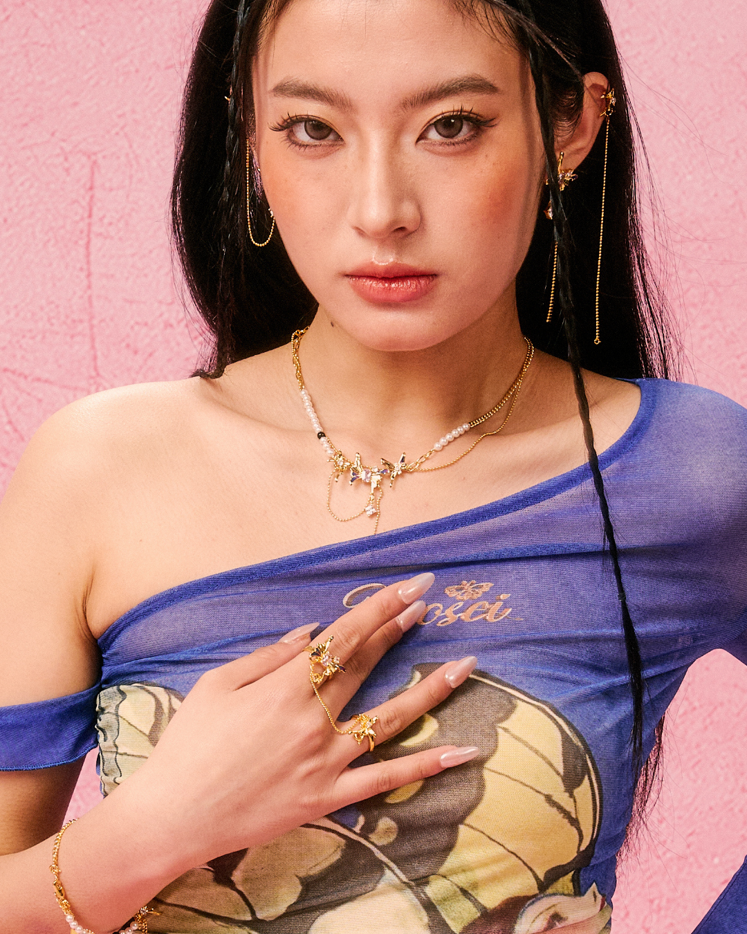 ID #5 BUTTERFLY NECKLACE [GOLD]