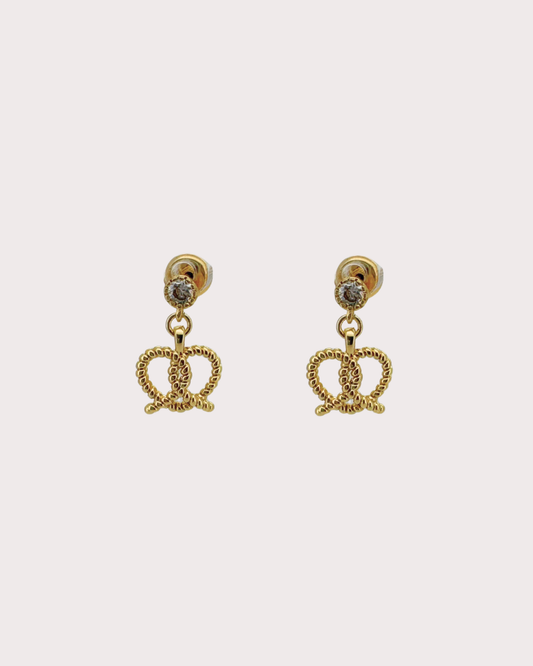 Marjorie Croissant Embellished Dangle Studs