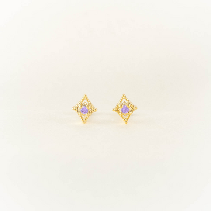 Pandora Amethyst Studs