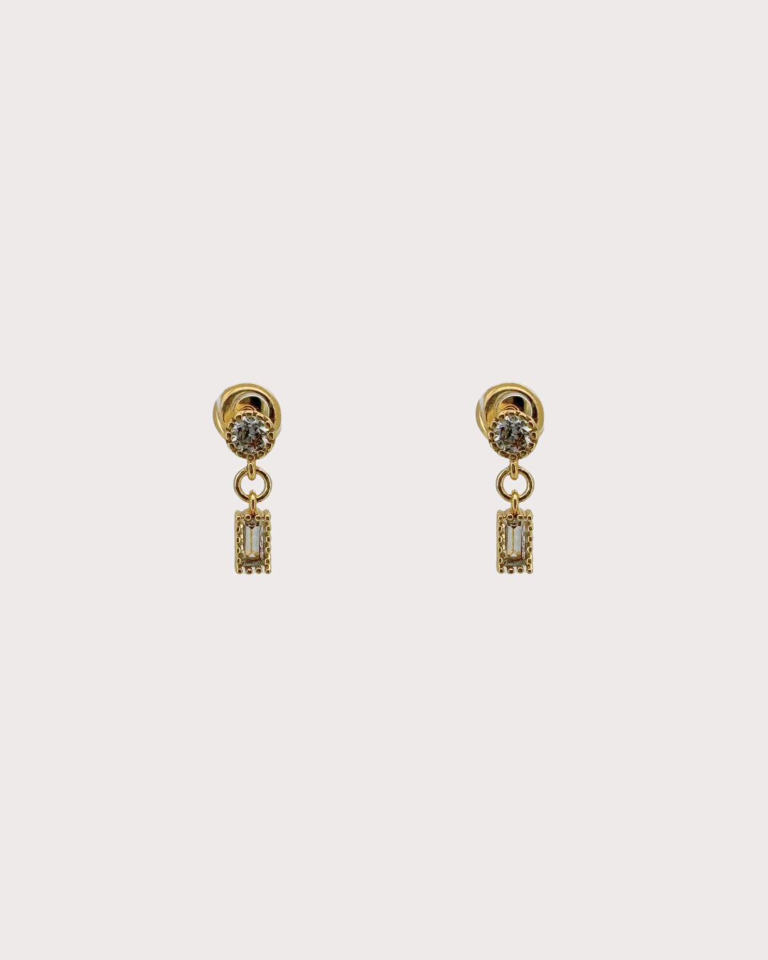 Grace Diamond Embellished Dangle Studs