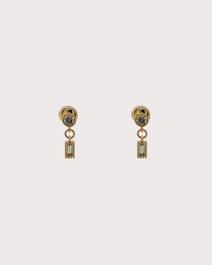 Grace Diamond Embellished Dangle Studs