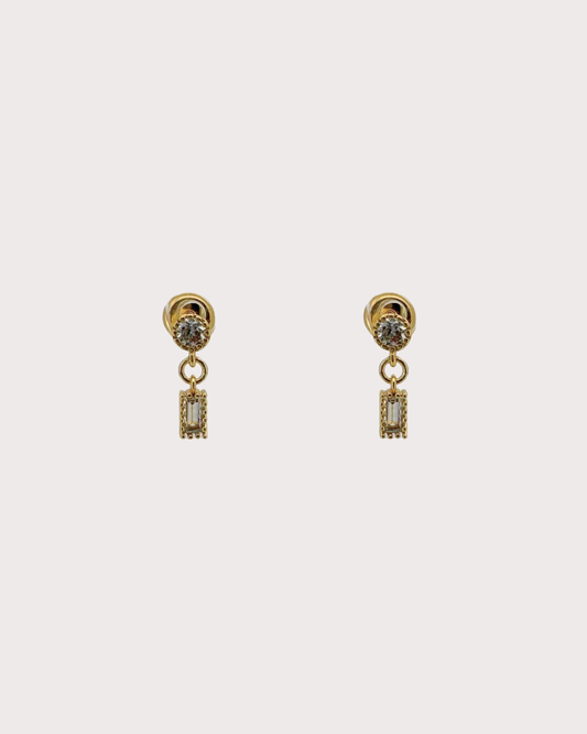 Grace Diamond Embellished Dangle Studs