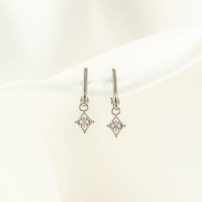 Aurora Tourmaline Huggie Earrings