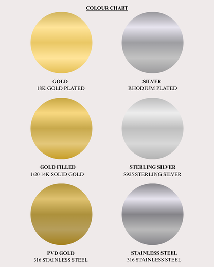 Bijou Champagne Zircon Chain Studs