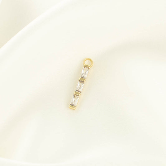 Cora White Zircon Charm