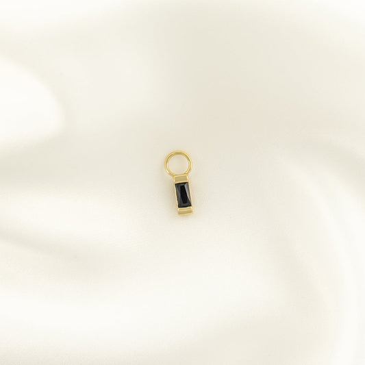 Delilah Black Zircon Charm