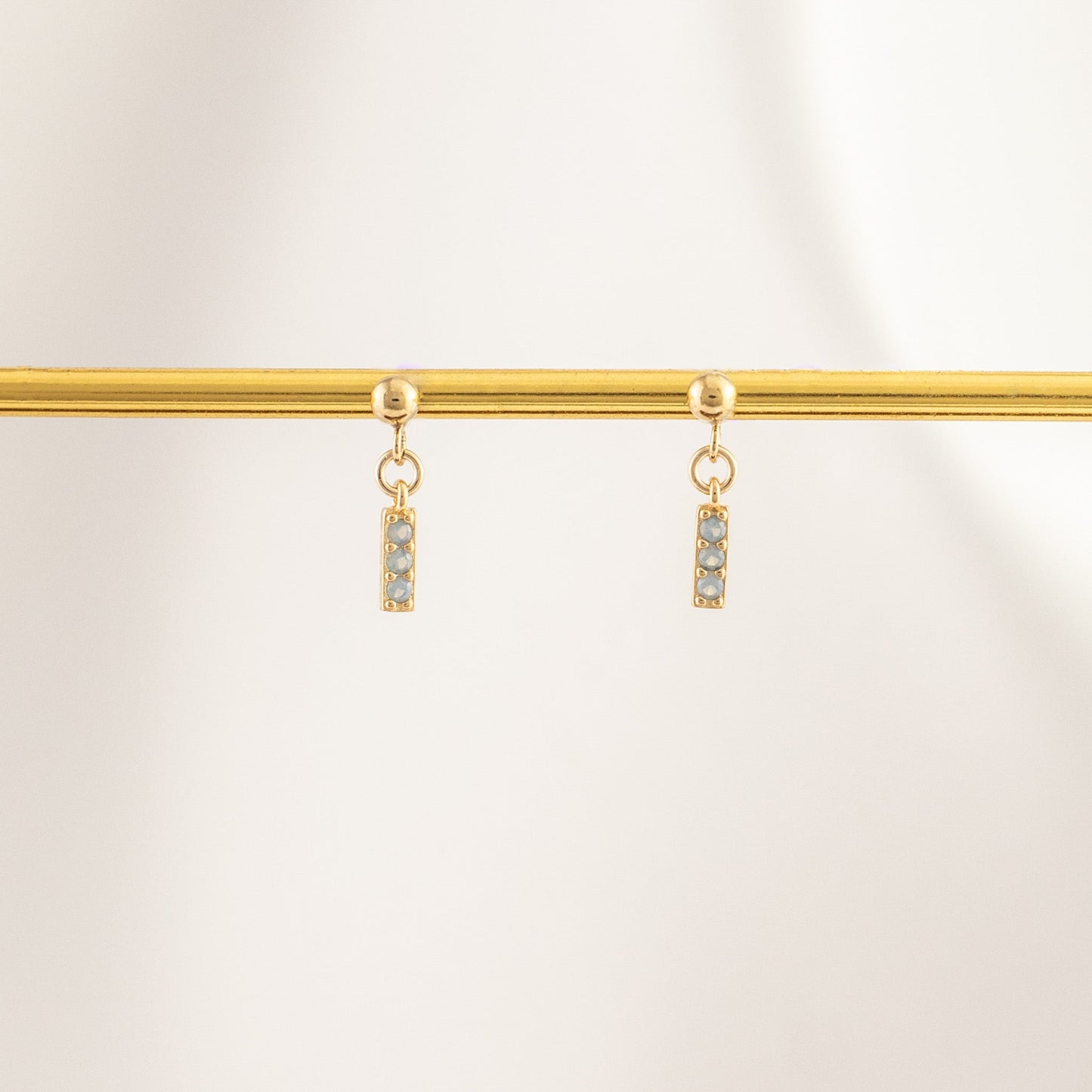 Sirius Moonstone Dangle Studs