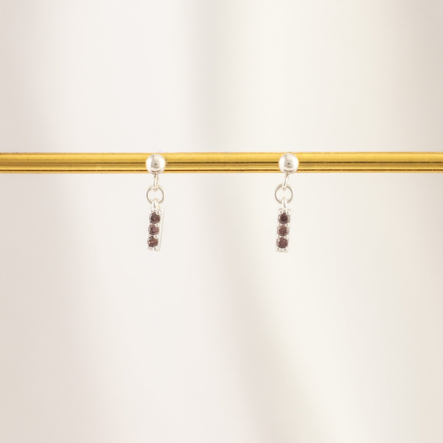 Ebony Rose Dangle Studs
