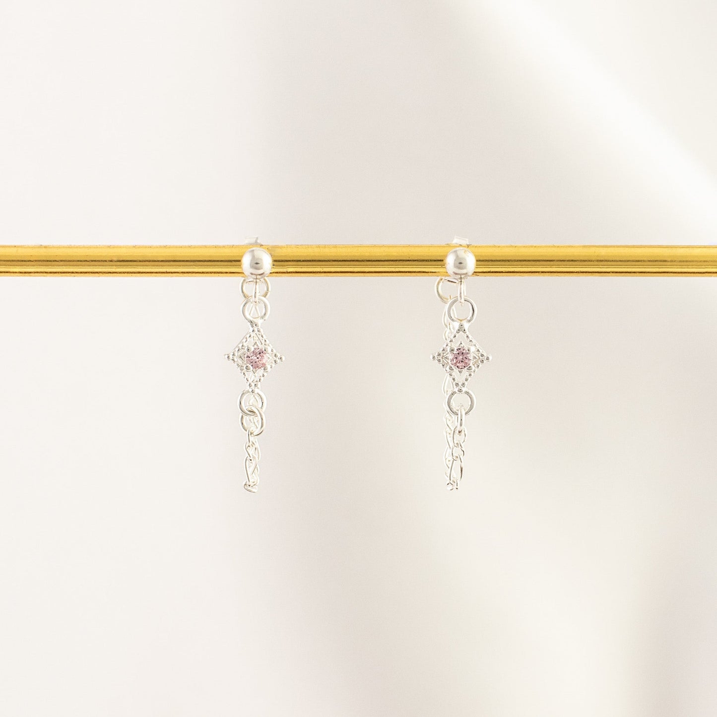 Aurora Tourmaline Chain Studs