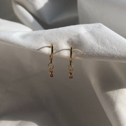 Seren Tourmaline Huggie Earrings