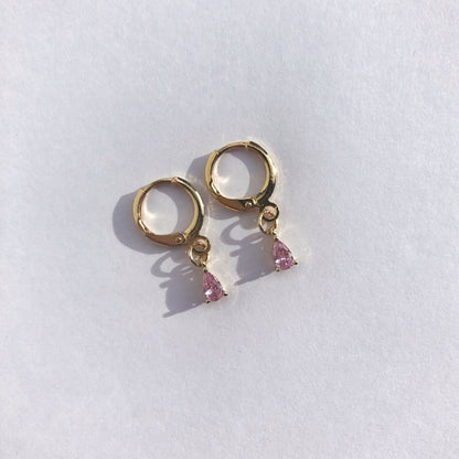 Gina Tourmaline Huggie Earrings