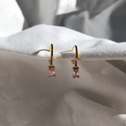 Paige Tourmaline Huggie Earrings