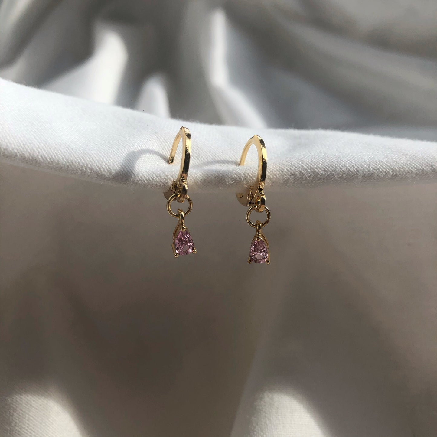 Gina Tourmaline Huggie Earrings