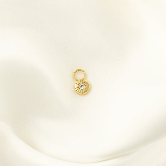 Maeve White Zircon Charm