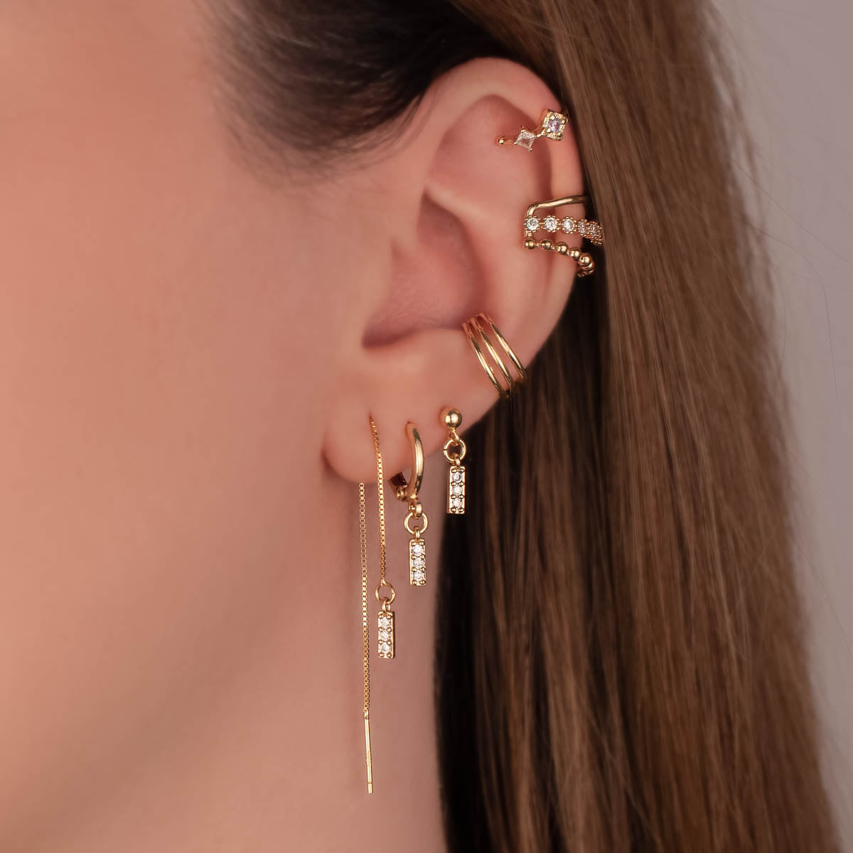 Rayne Diamond Earrings Set - Sterling Silver