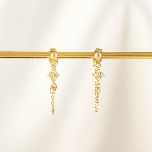 Stella Diamond Chain Studs