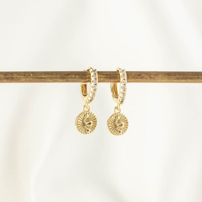 Sylvie Snake Embellished Hoops