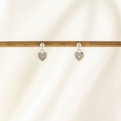 Valerie Evil Eye White Zircon Dangle Studs