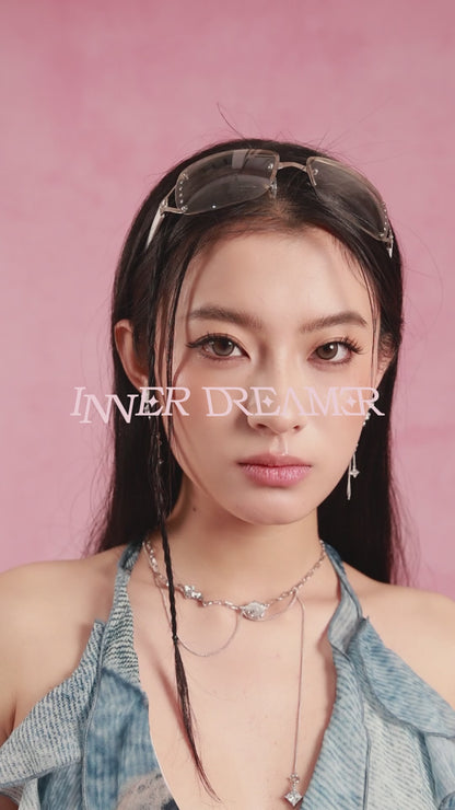 ID #2 CATSEYE EARRINGS [SILVER]