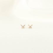 Gwendolyn Butterfly White Zircon Studs