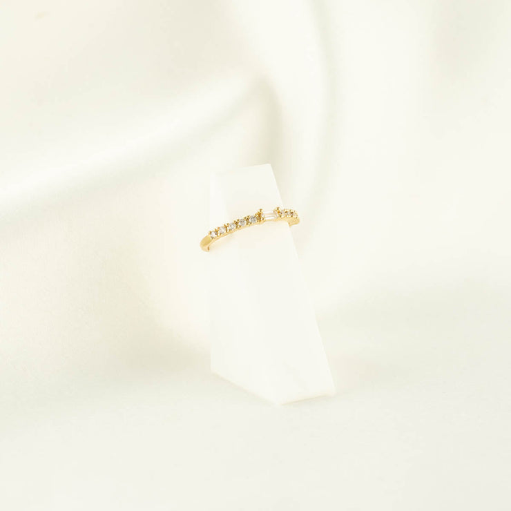 Diana White Zircon Ring