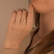 Gwen White Zircon Ring