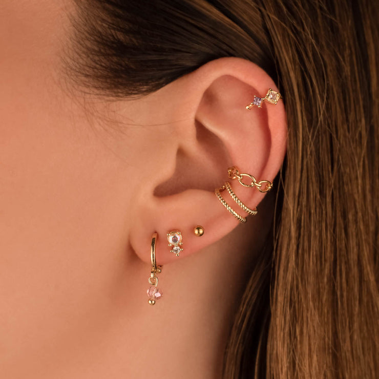 Iris Crystal Stud Earrings