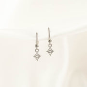 Marin Diamond Pearl Huggie Earrings